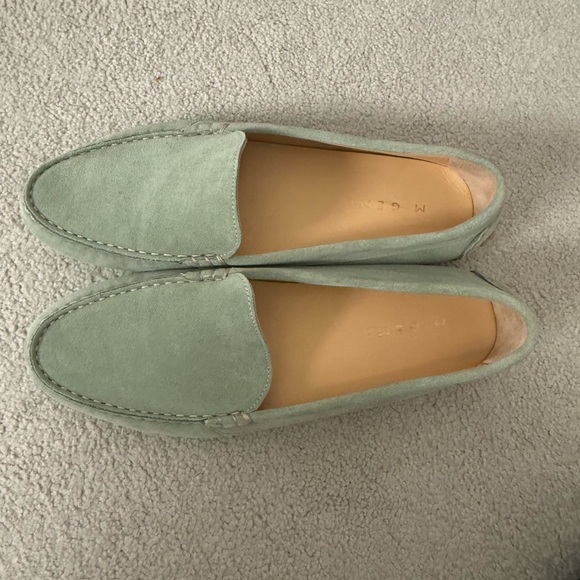 M Gemi Mint Green Driving Loafers size 10 - Picture 2 of 4